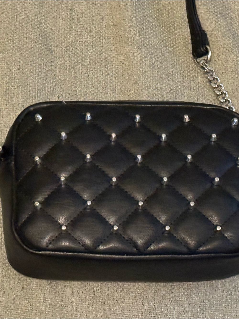 Rebecca Minkoff Black Quilted Stud Shoulder Bag